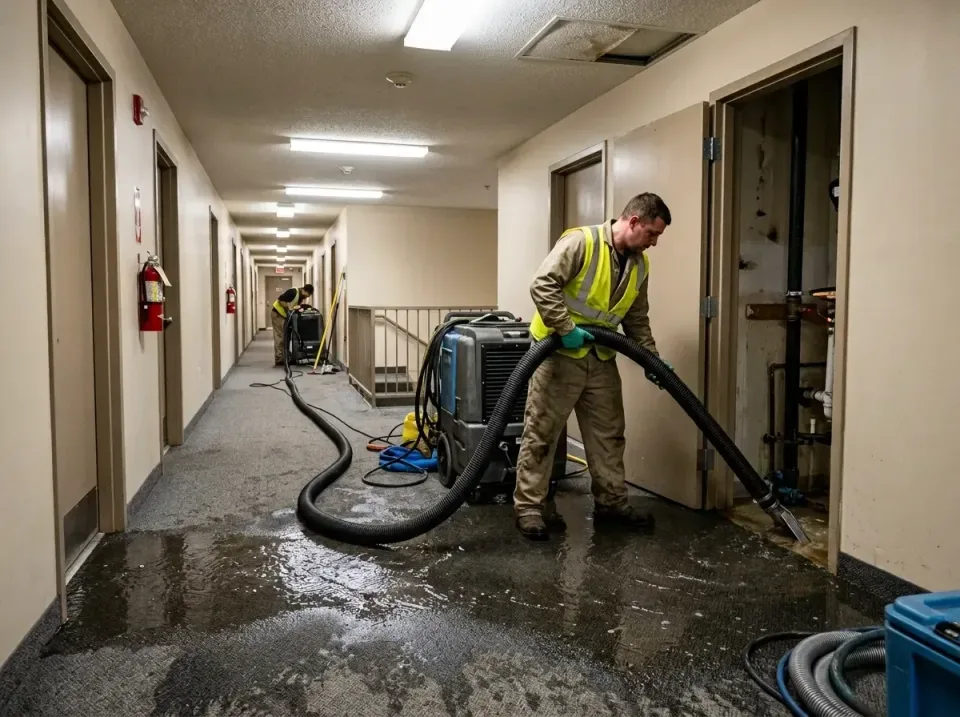 multi-unit-apartment-hallway-f-005 — frequently asked questions, Emergency Burst Pipe Water Extraction & Removal in Jersey V…